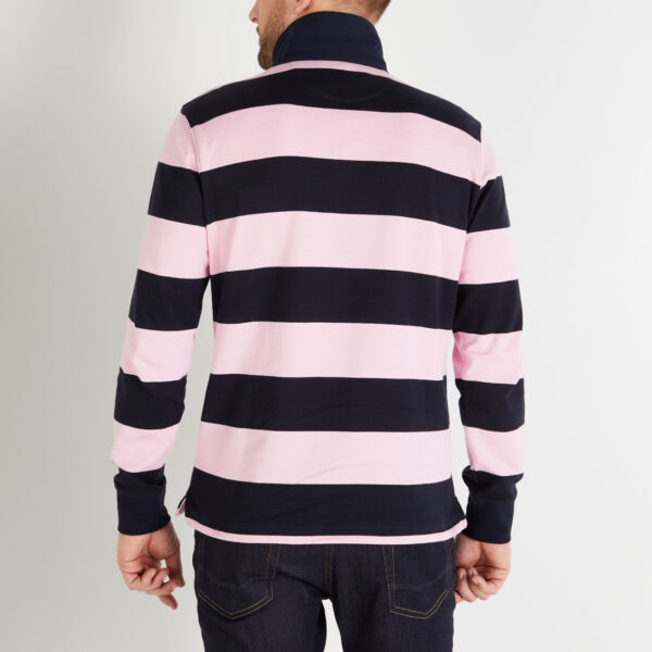 Eden Park Navy & Pink Rugby Polo Shirt - Image 4