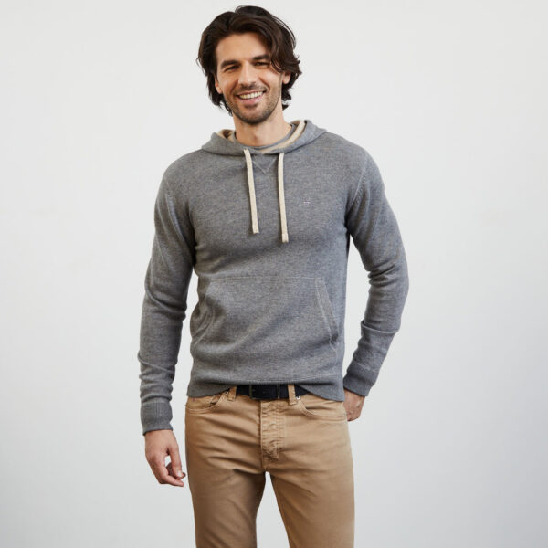Eden Park Grey Knit Hoodie