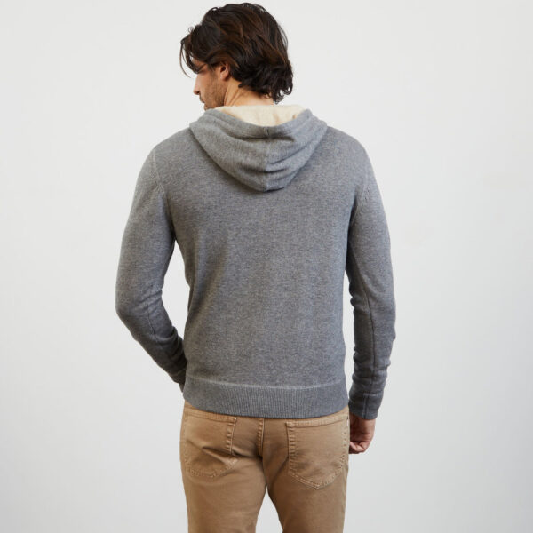 Eden Park Grey Knit Hoodie - Image 2