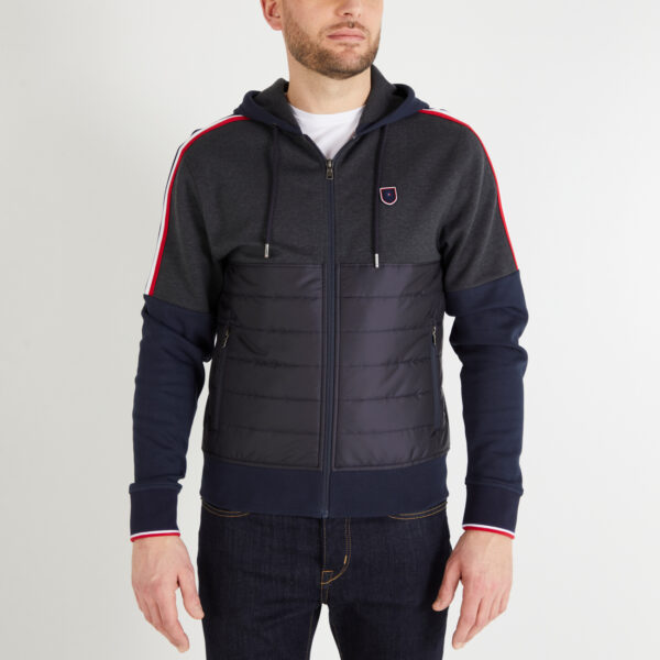 Eden Park Navy & Charcoal Zipped Jacket
