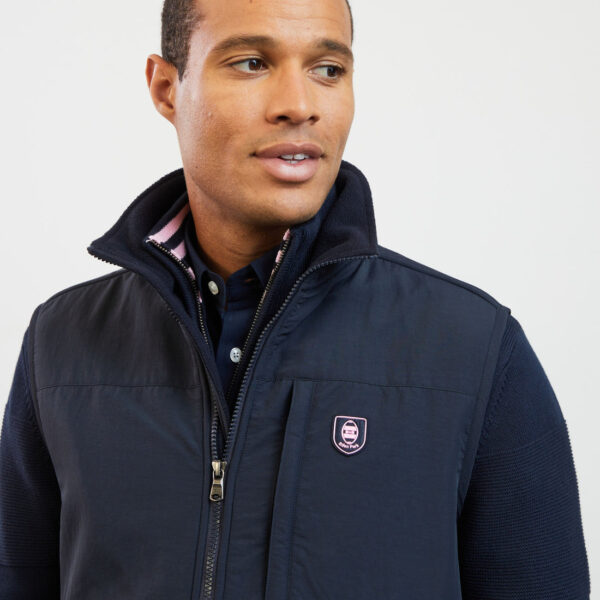 Eden Park Navy Fleece Gilet - Image 5