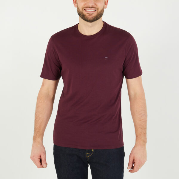 Eden Park Burgundy Pima Cotton T-Shirt