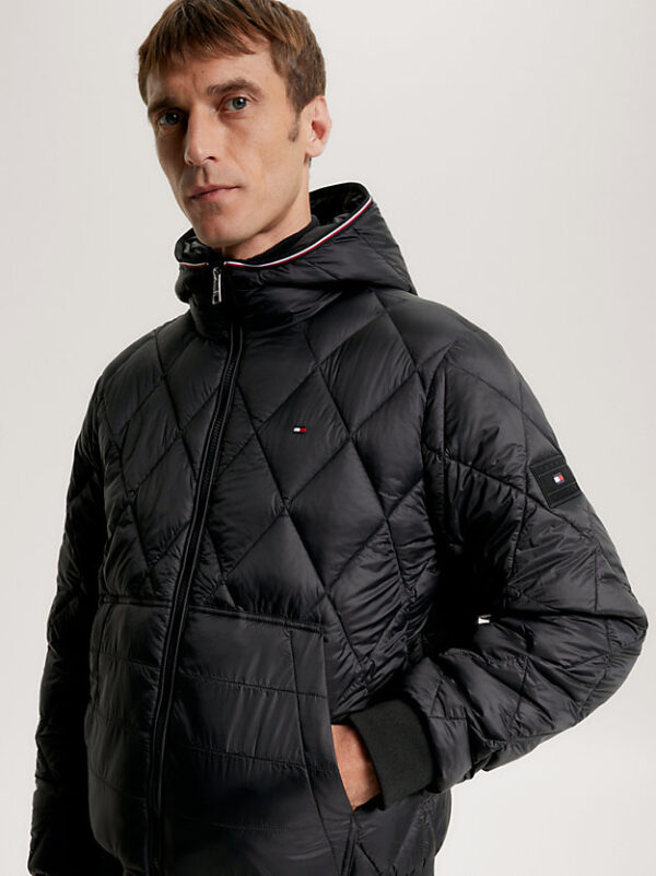 Tommy Hilfiger Black Recycled Quilted Coat - Image 2