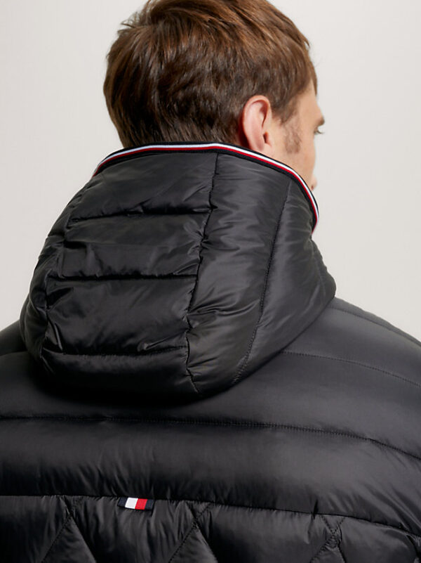 Tommy Hilfiger Black Recycled Quilted Coat - Image 3