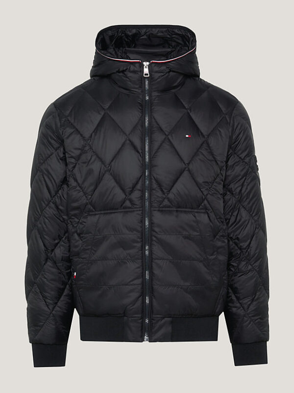 Tommy Hilfiger Black Recycled Quilted Coat - Image 5