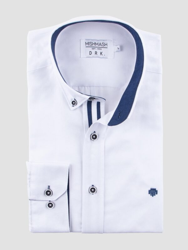 Mish Mash Summit Classic Oxford White Shirt - Image 3