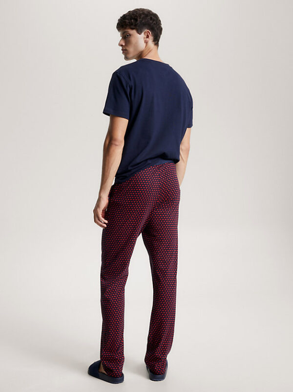 Tommy Hilfiger Navy & Red Lounge Trousers - Image 3