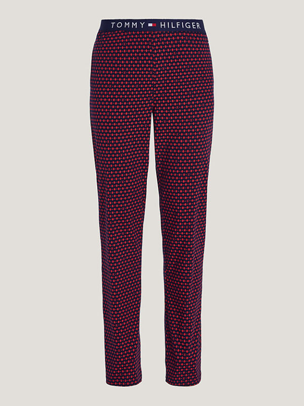 Tommy Hilfiger Navy & Red Lounge Trousers - Image 5