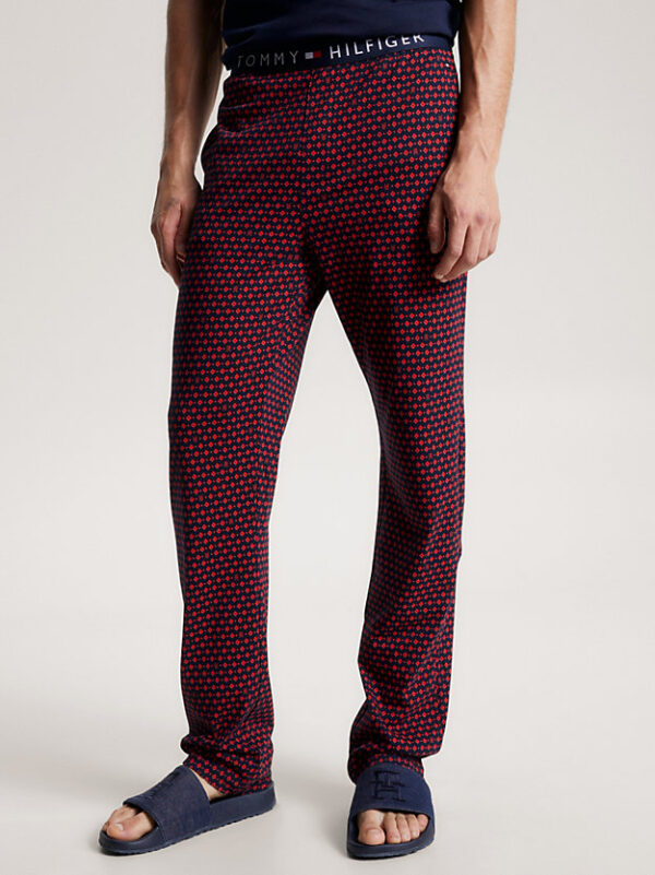 Tommy Hilfiger Navy & Red Lounge Trousers - Image 4