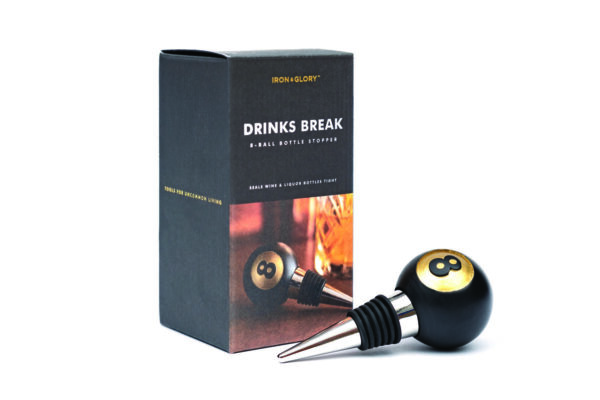 Iron & Glory Drinks 8 Ball Bottle Stopper - Image 2