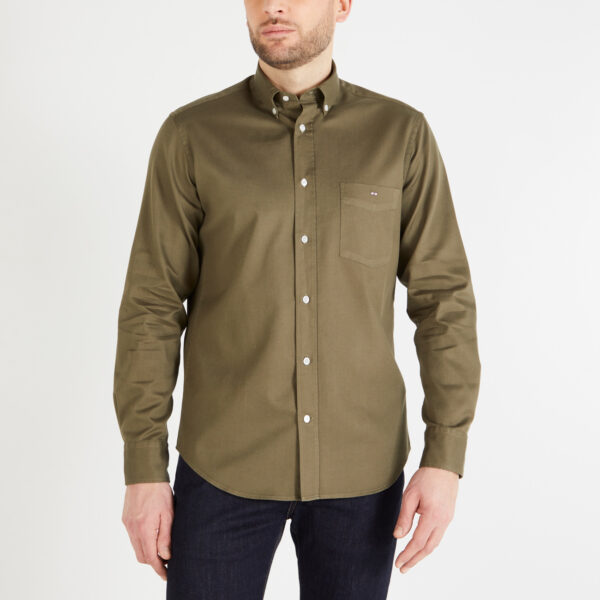 Eden Park Khaki Pique Shirt