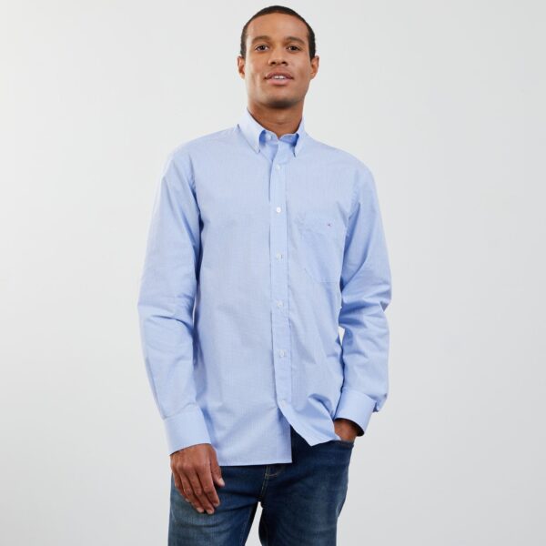 Eden Park Blue Gingham Shirt - Image 2