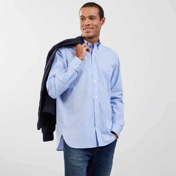 Eden Park Blue Gingham Shirt - Image 3