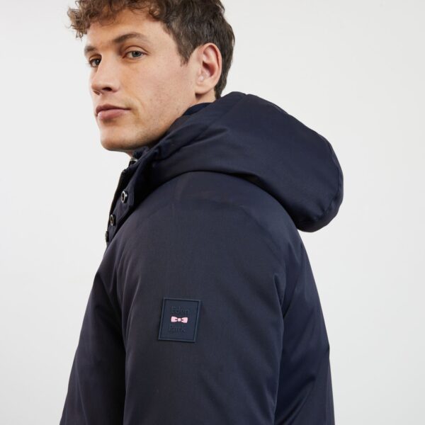 Eden Park Navy 2 in 1 Parka Coat - Image 4