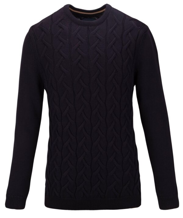 Guide London Navy Cable Knit Jumper 2829