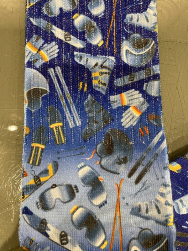 A Fish Named Fred Blue Ski Elements Socks - Image 2
