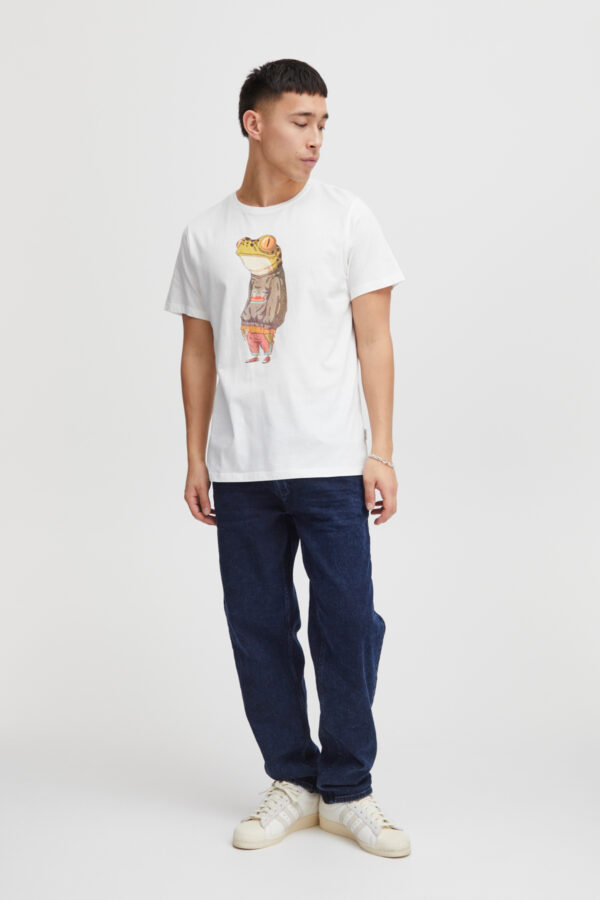 Blend White Frog Print T-Shirt 20716189 - Image 2