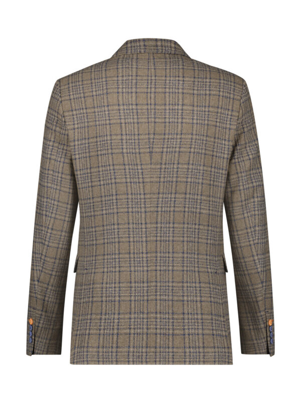 A Fish Named Fred Tan Jacket With Navy Check - Image 2