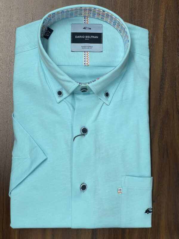 Dario Beltran Poal - Turquoise Blue Shirt