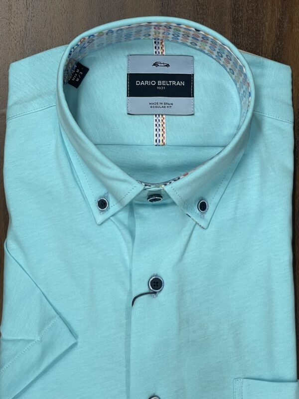 Dario Beltran Poal - Turquoise Blue Shirt - Image 2