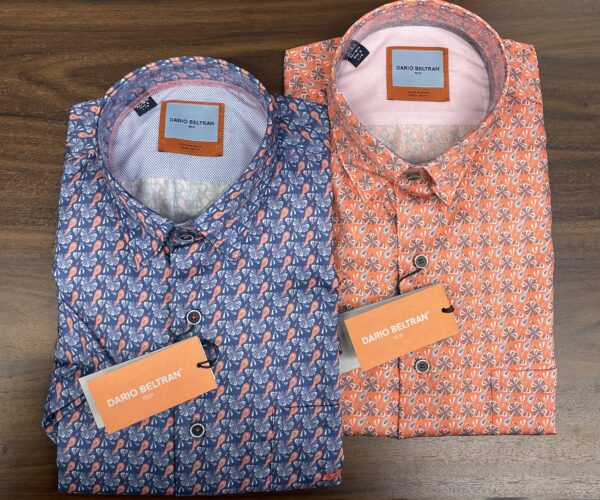 Dario Beltran Canete - Coral Swirl Pattern Shirt - Image 3