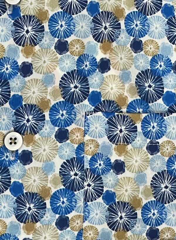 Dario Beltran Burela - Blue Circle Short Sleeve ShIrt - Image 3