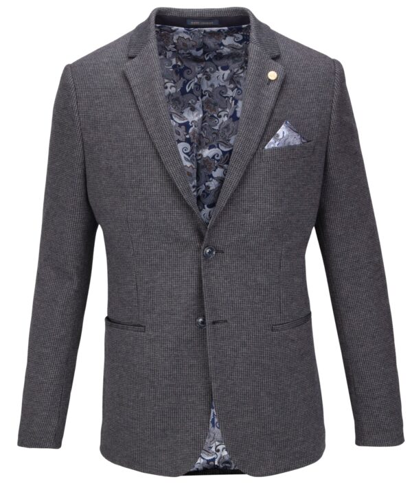 Guide London Navy Houndstooth Jacket 3561 - Image 2