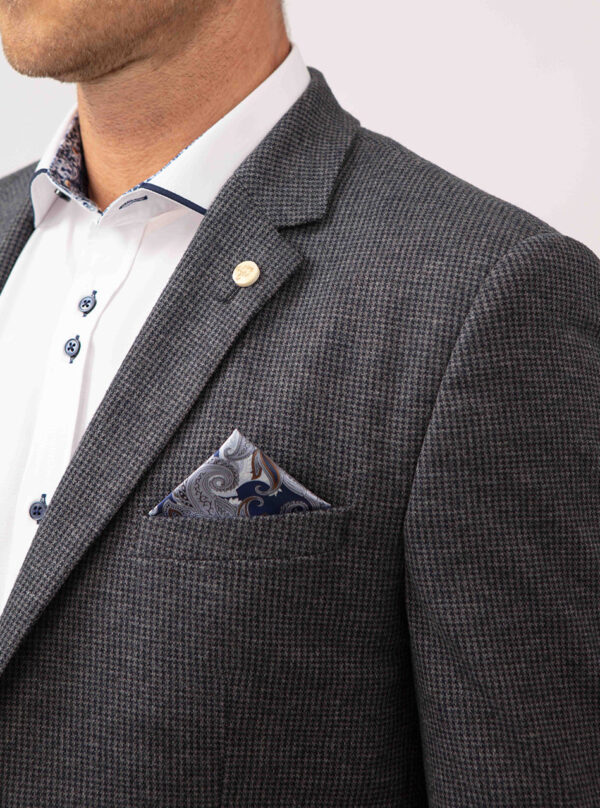 Guide London Navy Houndstooth Jacket 3561 - Image 3