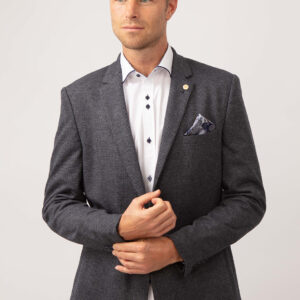 Guide London Navy Houndstooth Jacket 3561