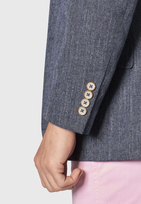 Brook Taverner Greig Blue Textured Jacket - Image 3