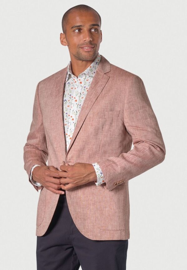 Brook Taverner Leeds Dusky Rose Linen Jacket