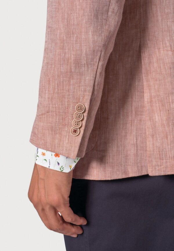 Brook Taverner Leeds Dusky Rose Linen Jacket - Image 6