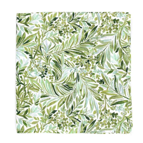 L.A.Smith Wallace Garden Green Liberty Print Handkerchief