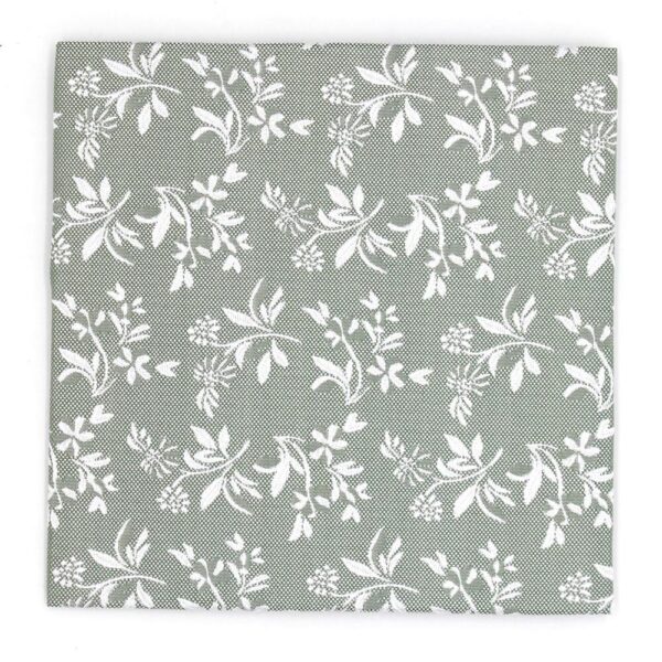L.A.Smith Sage Classic Floral Hankerchief