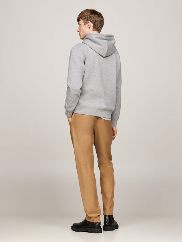 Tommy Hilfiger Basic Flag Grey Hoodie - Image 3