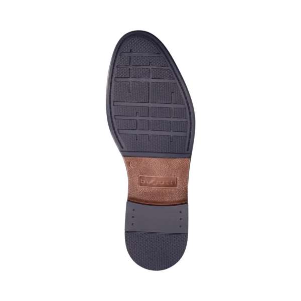 Bugatti Brown Leather Boot with side Zip - Image 6