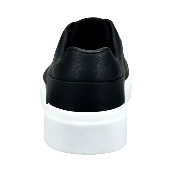 Bugatti Black Trainer with White Soles - Image 5