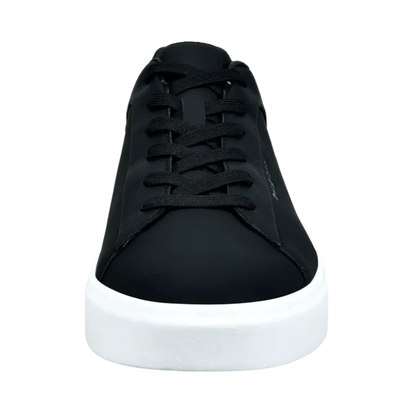 Bugatti Black Trainer with White Soles - Image 3