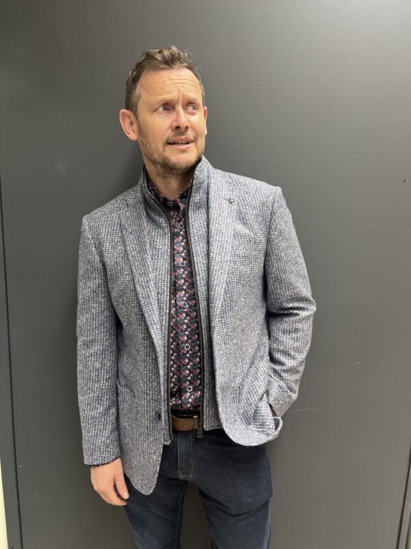 Roy Robson Blue Jacket With Removable Inner Gillet