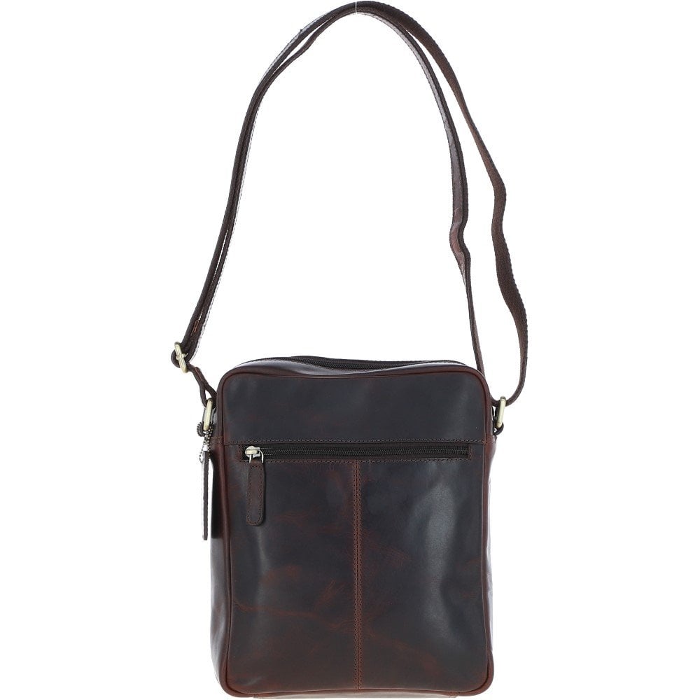 Ashwood Leather Travel Flight Bag Brown: K-42 - Image 3