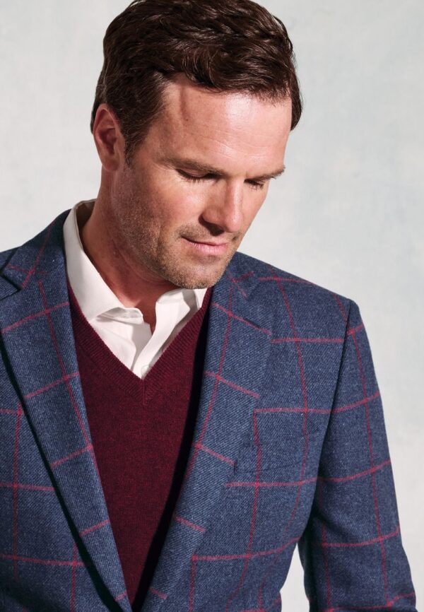 Brook Tverner Edlington Classic Fit Blue Jacket