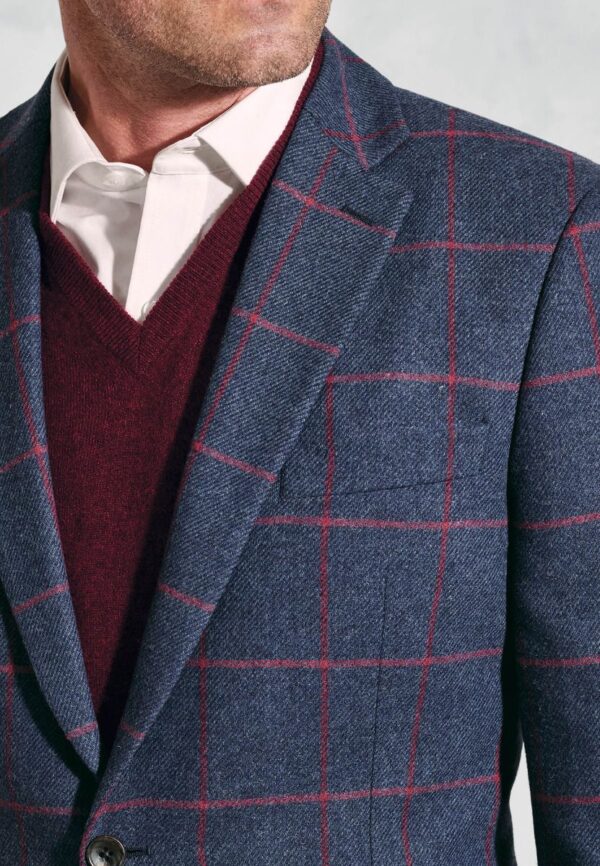 Brook Tverner Edlington Classic Fit Blue Jacket - Image 2