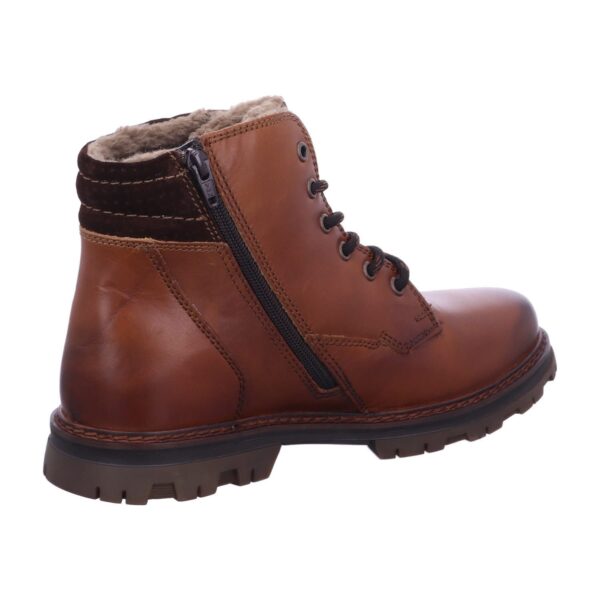 Bugatti Chestnut Fleece Lined Boot With Side Zip - Image 2