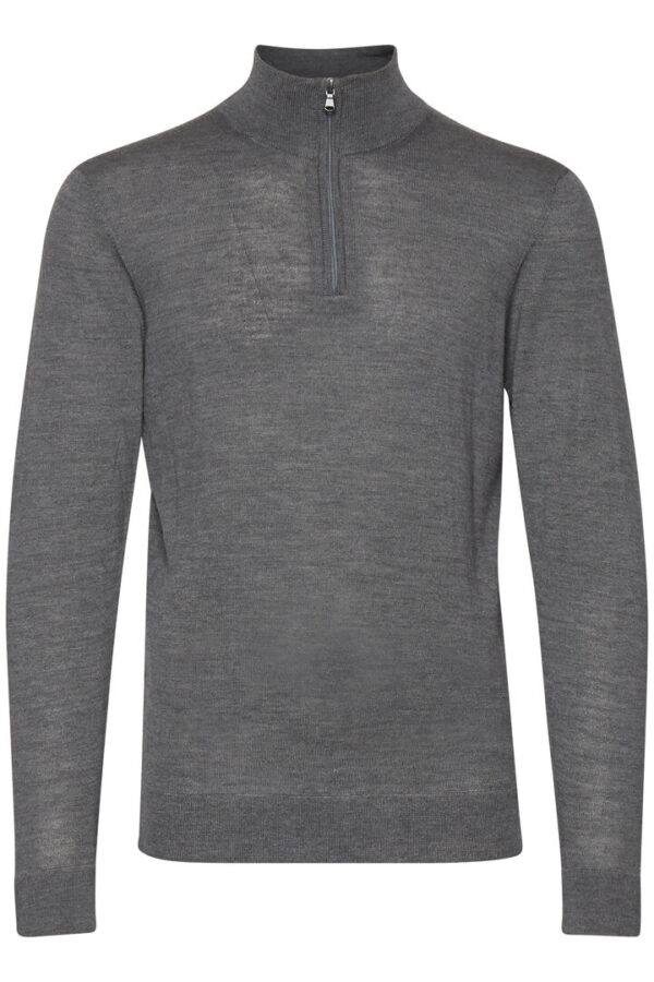 Casual Friday Grey Karlo 1/4 Zip  Jumper 20503605