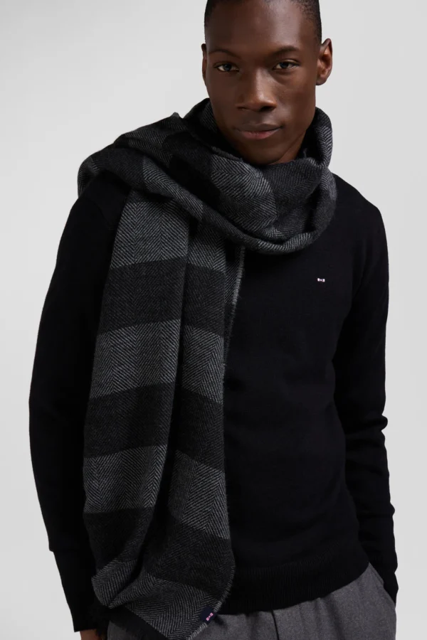 Eden Park Black/Grey Scarf H24ACTEC0011