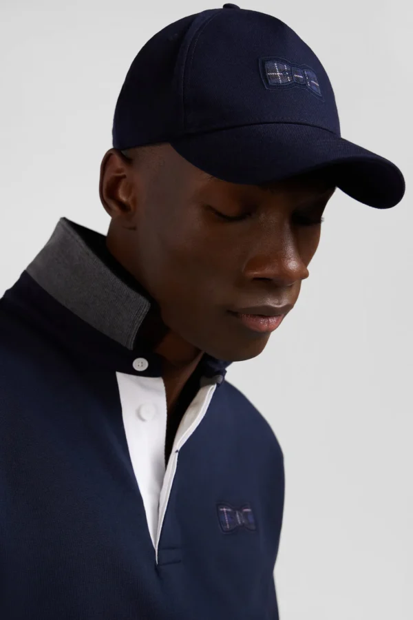 Eden Park Navy blue cap with bow tie emblem H24CHACA0004 - Image 2