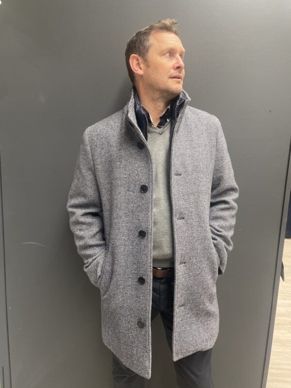 Roy Robson Light Blue Coat with Removable Gilet