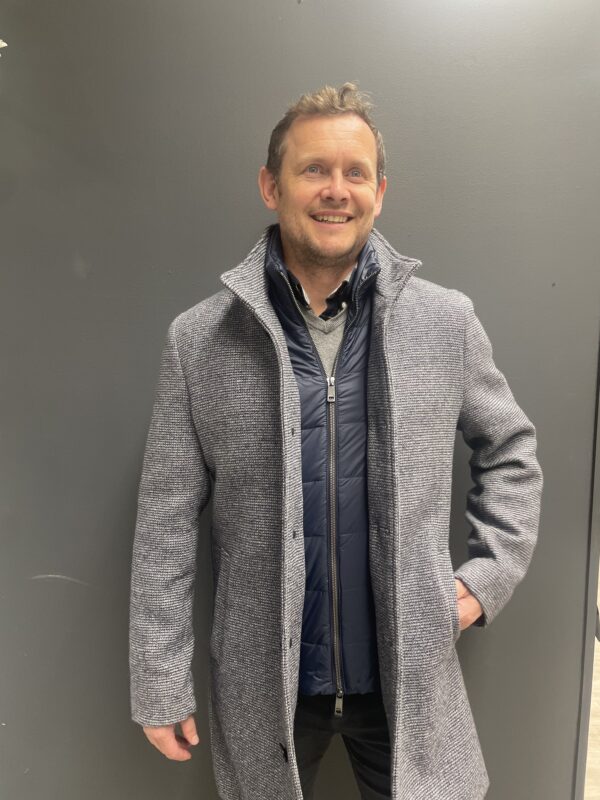 Roy Robson Light Blue Coat with Removable Gilet - Image 2