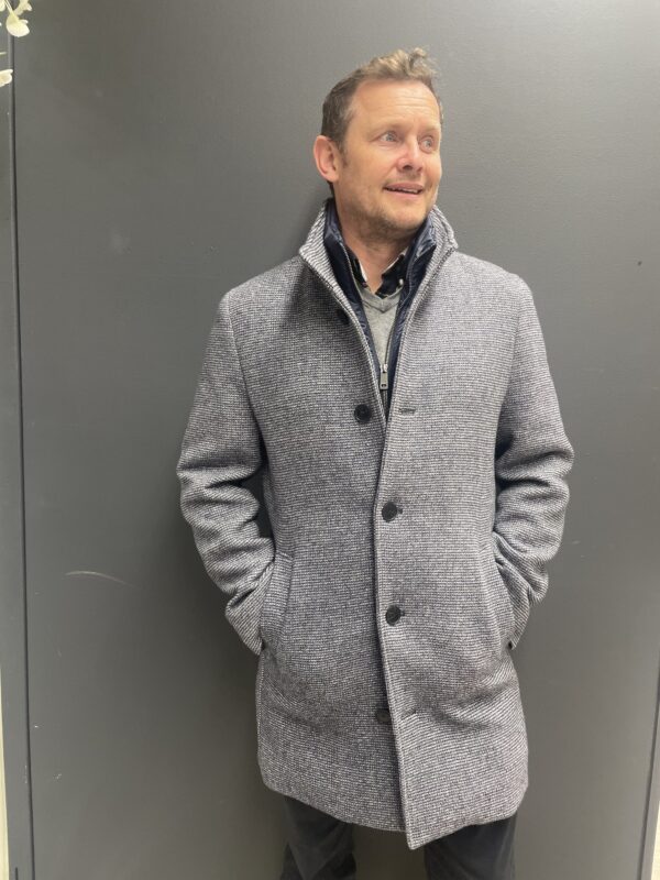 Roy Robson Light Blue Coat with Removable Gilet - Image 3