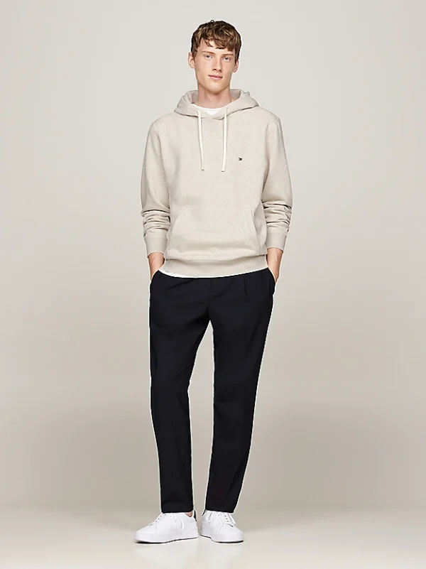 Tommy Hilfiger Oatmilk Essential Fleece Hoody MW0MW37230 HGF - Image 2